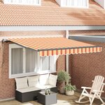 vidaXL Auvent Rétractable Jaune et Orange 300 x 250 cm