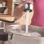 SCHÜTTE Mitigeur d'évier avec spray extractible ULTRA chrome