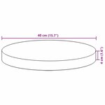 vidaXL Dessus de table rond Ø40x4 cm bois massif d'acacia