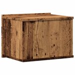vidaXL Tables de chevet murales 2 Pièces vieux bois 40x32x30 cm