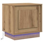 vidaXL Cabinet de chevet avec 2 Pièces chêne artisanal 44 x 34 5 x 45 cm