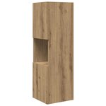 vidaXL Meuble d'angle Blanc 30 5x30x95cm Bois d'ingénierie