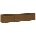vidaXL Meubles TV 3 Pièces Marron miel Bois massif de pin