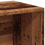 vidaXL Boîtes de rangement LP vieux bois 69 5x34x36 cm bois ingénierie