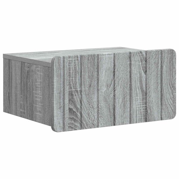 vidaXL Cabinet de chevet mural Sonoma gris 49 x 34 5 x 24 cm