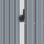 vidaXL Abri de jardin Gris 87x98x159 cm Acier galvanisé