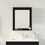 Miroir de salle de bain vidaXL en chêne noir 50x12x60 cm en bois d'ingénierie