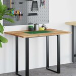 vidaXL Dessus de bureau fini à l'huile 100x80x2cm bois d'acacia massif