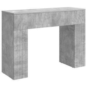 vidaXL Table basse Gris béton 102 x 35 x 75 cm Bois d'ingénierie