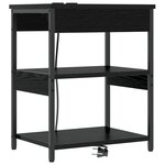 vidaXL Armoires de chevet 2 Pièces Chêne noir 41 x 31 x 51 cm
