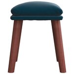vidaXL Repose-pied Bleu 45x29 5x35 cm Velours