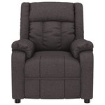 vidaXL Fauteuil Marron foncé Tissu