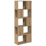 vidaXL Bibliothèque Chêne artisan Panneau de particules 60 x 24 x 155 cm