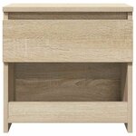 vidaXL Tables de chevet 2 Pièces Chêne sonoma 40x30x39 cm Aggloméré