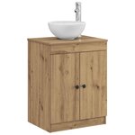 vidaXL Armoire de salle de bain Chêne artisanal 54 x 41 x 70 cm