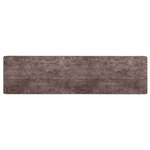vidaXL Coureur de Tapis MARSA Gris 100 x 400 cm Polyester et PVC