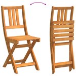 Chaises de jardin pliantes vidaXL 6 Pièces 36x46x86 cm Bois massif d'acacia