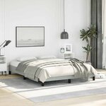 vidaXL Cadre de lit gris clair 137x190 cm velours