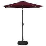 vidaXL Parasol de jardin avec lampes LED 230 x 230 cm Polyester