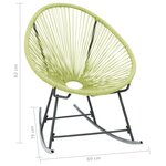 vidaXL Chaise d'extérieur Acapulco Résine tressée Vert