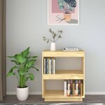 vidaXL Bibliothèque 60x35x71 cm bois de pin massif