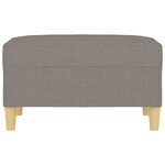vidaXL Repose-pied Taupe 70x55x41 cm Tissu