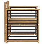 vidaXL Ensemble de canapés d'extérieur Bois d'Acacia Massif Blanc