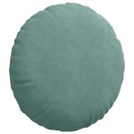 vidaXL Coussins de siège 2 Pièces Vert Mer Ø 40 x 13 cm Velours