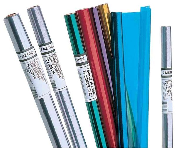 Rouleau couvre-livres  PVC  cristal incolore  700 mm x 10m ELBA