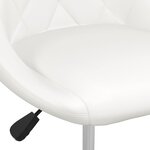 vidaXL Chaises à manger lot de 6 blanc similicuir