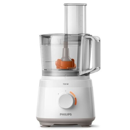 Philips hr7320/00 robot multifonctions daily 700 w - 19 fonctions - disque inox - bol 1 5l -  blanc