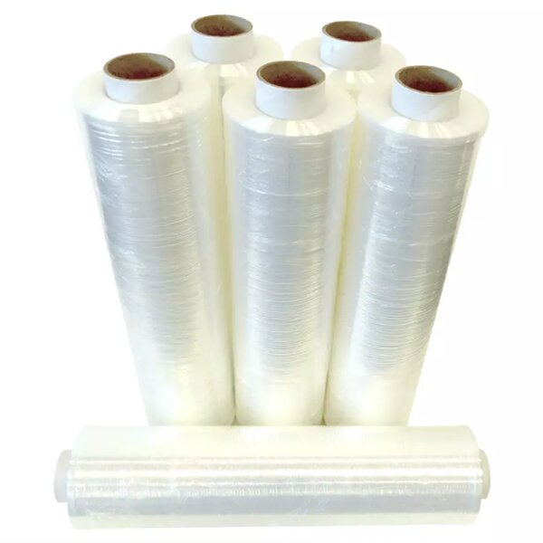 Film étirable manuel transparent réduction d'épaisseur 12µ 450 mm x 300 M – (6 bobines) – Bulteau Systems