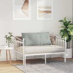 vidaXL Coussin de Dos Gris clair 100 x 50 cm Tissu en velours côtelé