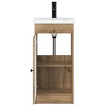 vidaXL Meuble de salle de bain avec évier Chêne artisanal