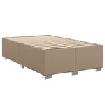 vidaXL Sommier à lattes de lit avec matelas Cappuccino 120x200 cm