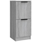 vidaXL Buffets 3 Pièces Sonoma gris Bois d'ingénierie