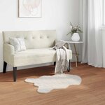 vidaXL Tapis en Fourrure Synthétique de Lapin Olite Crème 50 x 80 cm