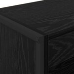 vidaXL Bibliothèque Chêne noir 80 x 30 x 155 cm Bois d'ingénierie