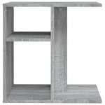 vidaXL Table d'appoint Sonoma gris 50x30x50 cm Bois d'ingénierie