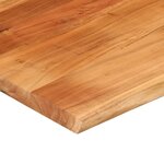vidaXL Dessus de table 100x80x2 5 cm rectangulaire bois massif acacia