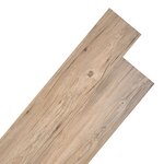 vidaXL Planches de plancher PVC Non auto-adhésif 5 26 m² Chêne marron