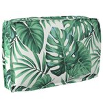 vidaXL Coussin pour dossier de palette Floral Motif de feuille