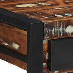 vidaXL Table d'appoint multicolore 40x40x50cm bois récupération massif