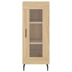 vidaXL Buffet haut Chêne sonoma 34 5x34x180 cm Bois d'ingénierie