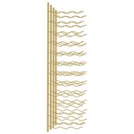 vidaXL Casier à vin mural pour 36 bouteilles 2 Pièces Doré Fer