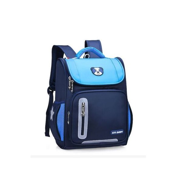 Sac à dos cartable enfants scolaire maternelle et primaire : léger  solide et confortable. Happy bleu clair
