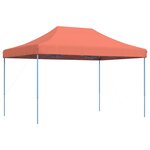 vidaXL Tente réception pliable escamotable terre cuite 410x279x315 cm
