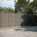vidaXL Panier gabion avec couvercle 1100x50x200 cm fer galvanisé