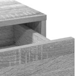 vidaXL Table de Toilette avec tiroir Gris clair 78.5 x 41 x 135 cm