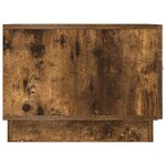 vidaXL Table basse Chêne fumé 49 x 50 x 37 cm Bois d'ingénierie